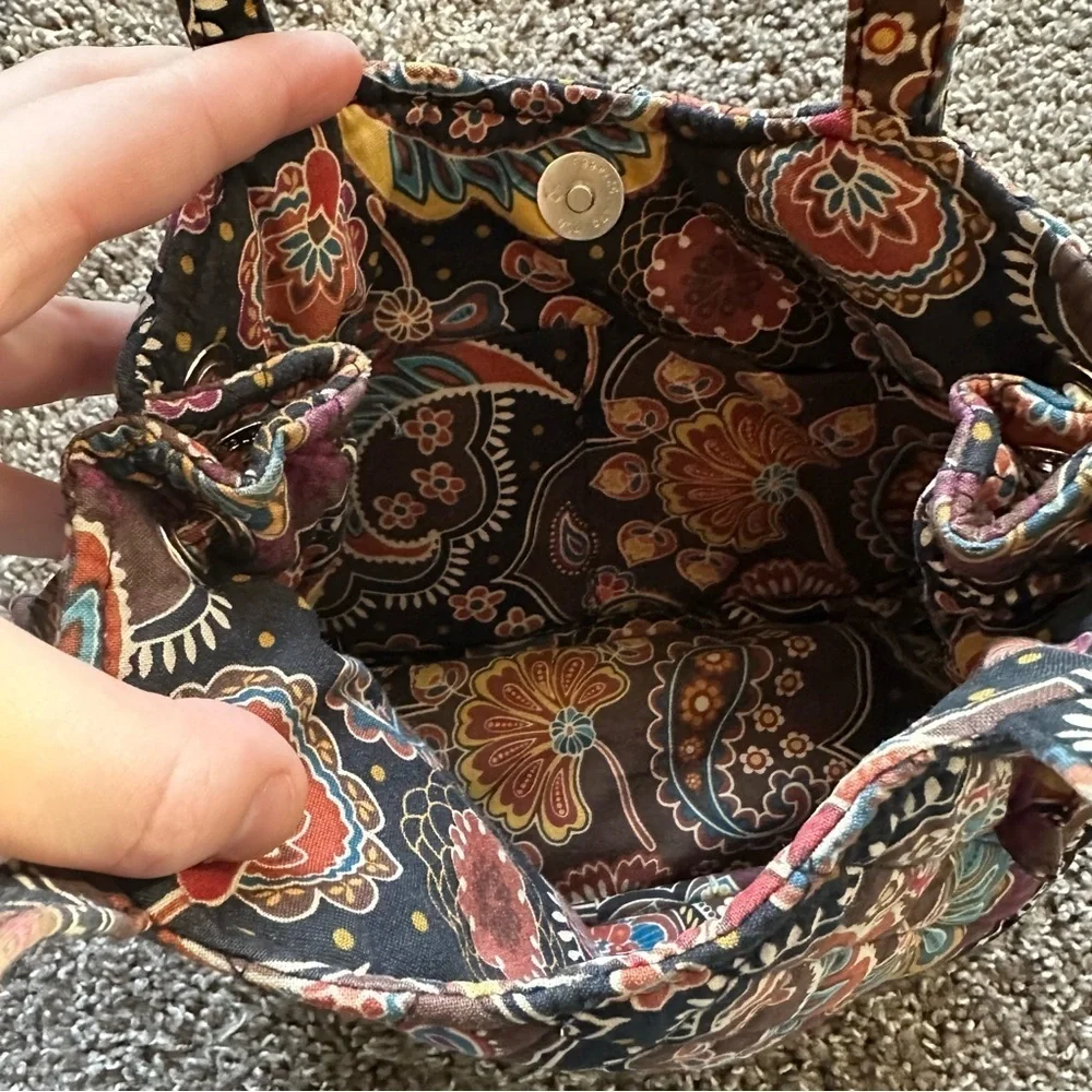 2000s Y2K Vera Bradley Kensington Quilted Clutch Bag Paisley Floral Retired